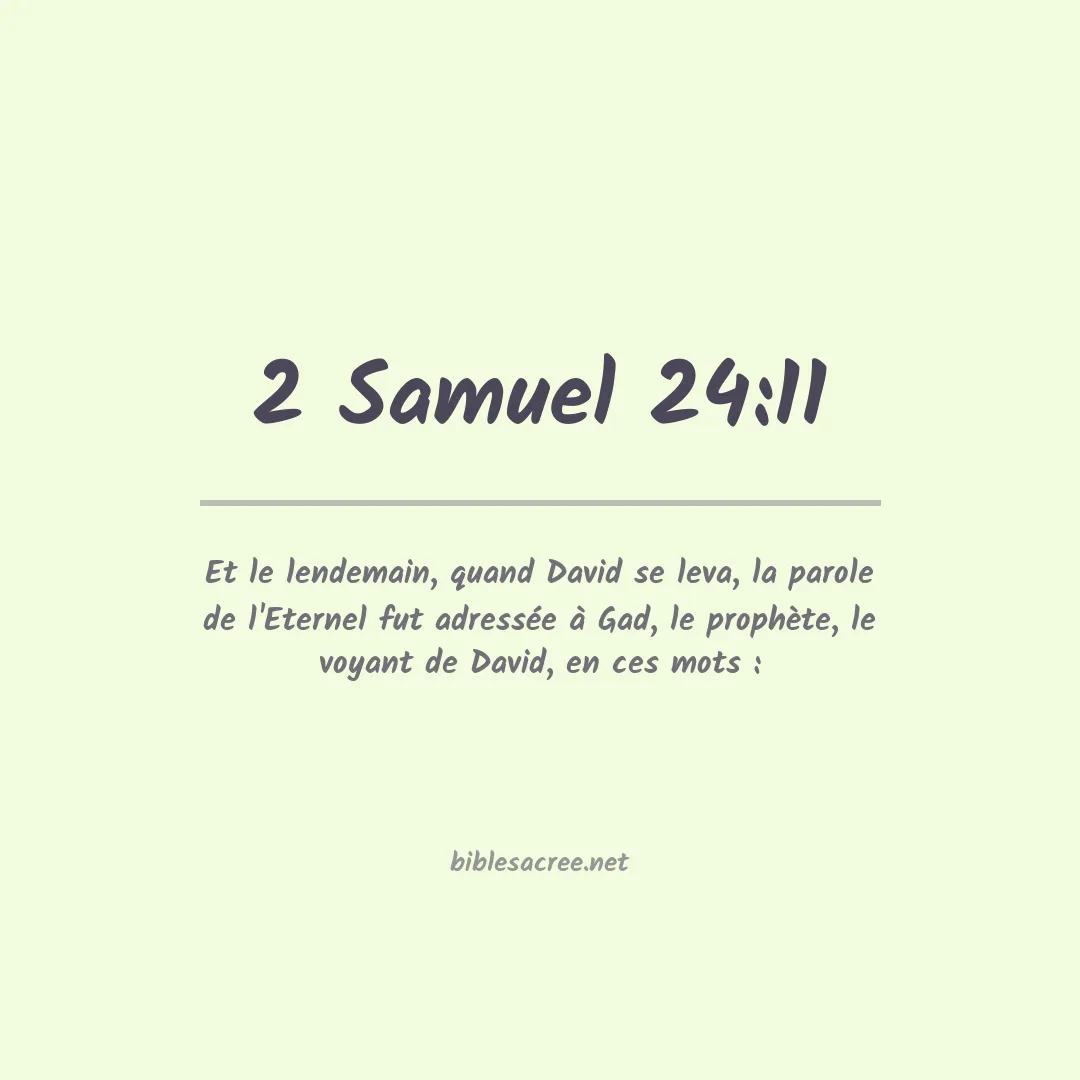 2 Samuel - 24:11