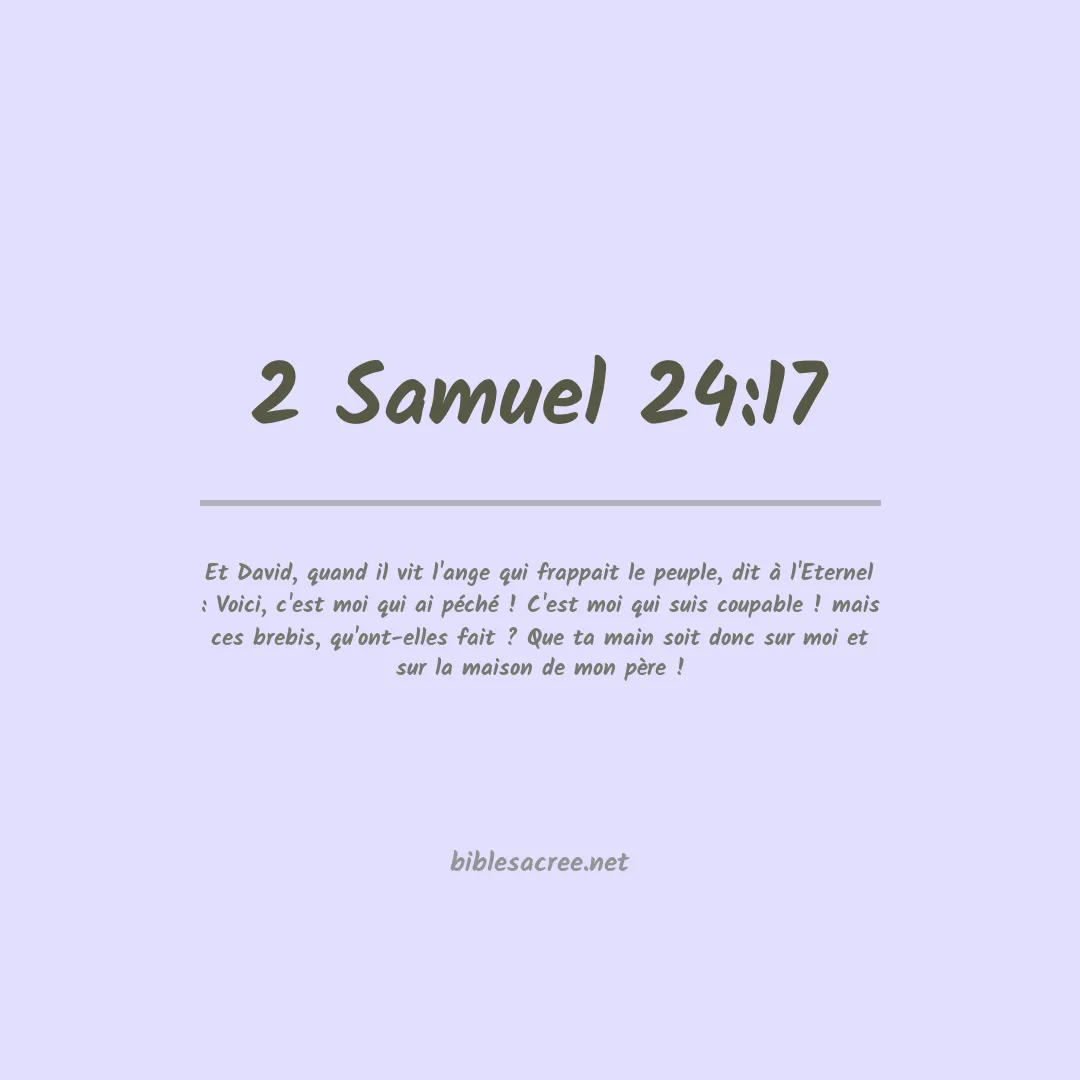 2 Samuel - 24:17