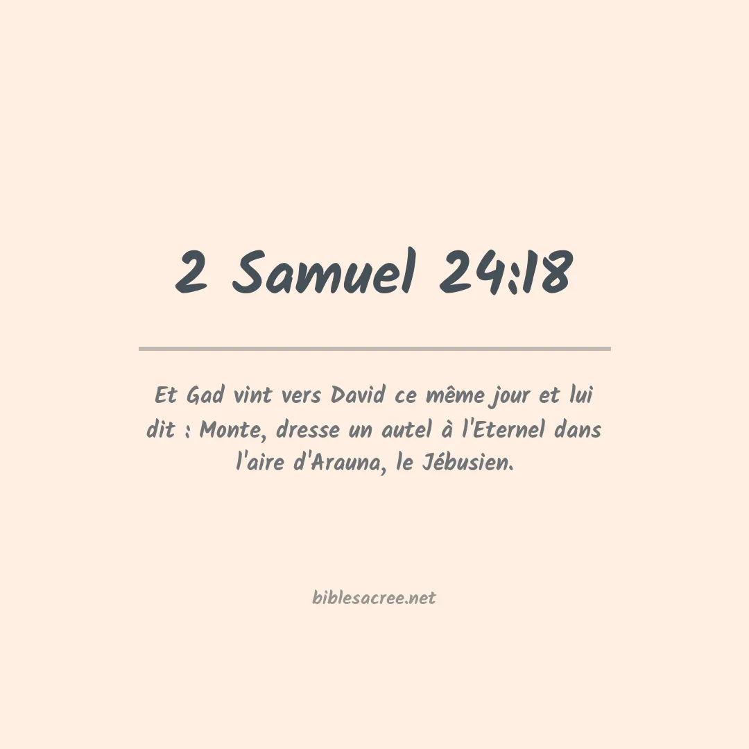 2 Samuel - 24:18