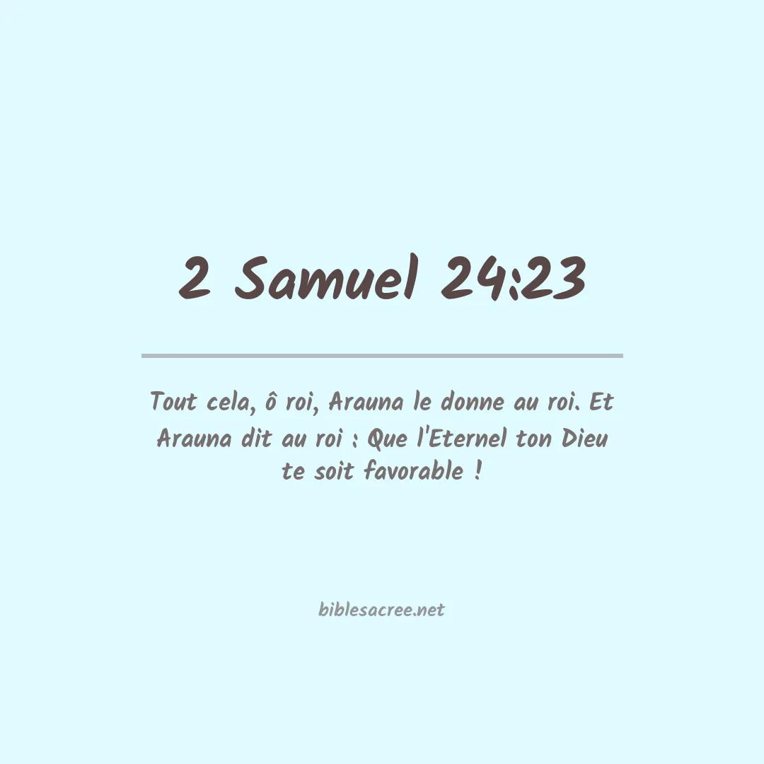 2 Samuel - 24:23