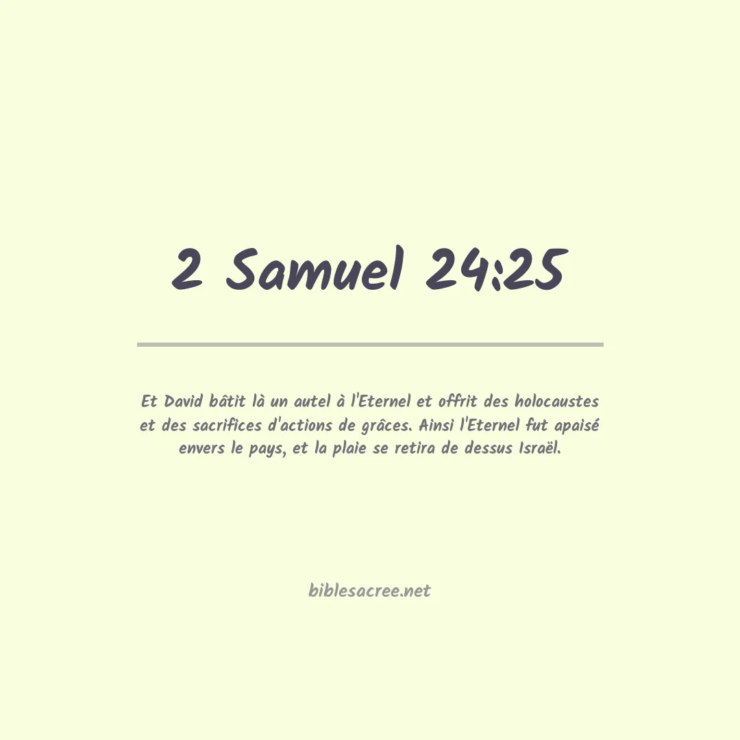 2 Samuel - 24:25