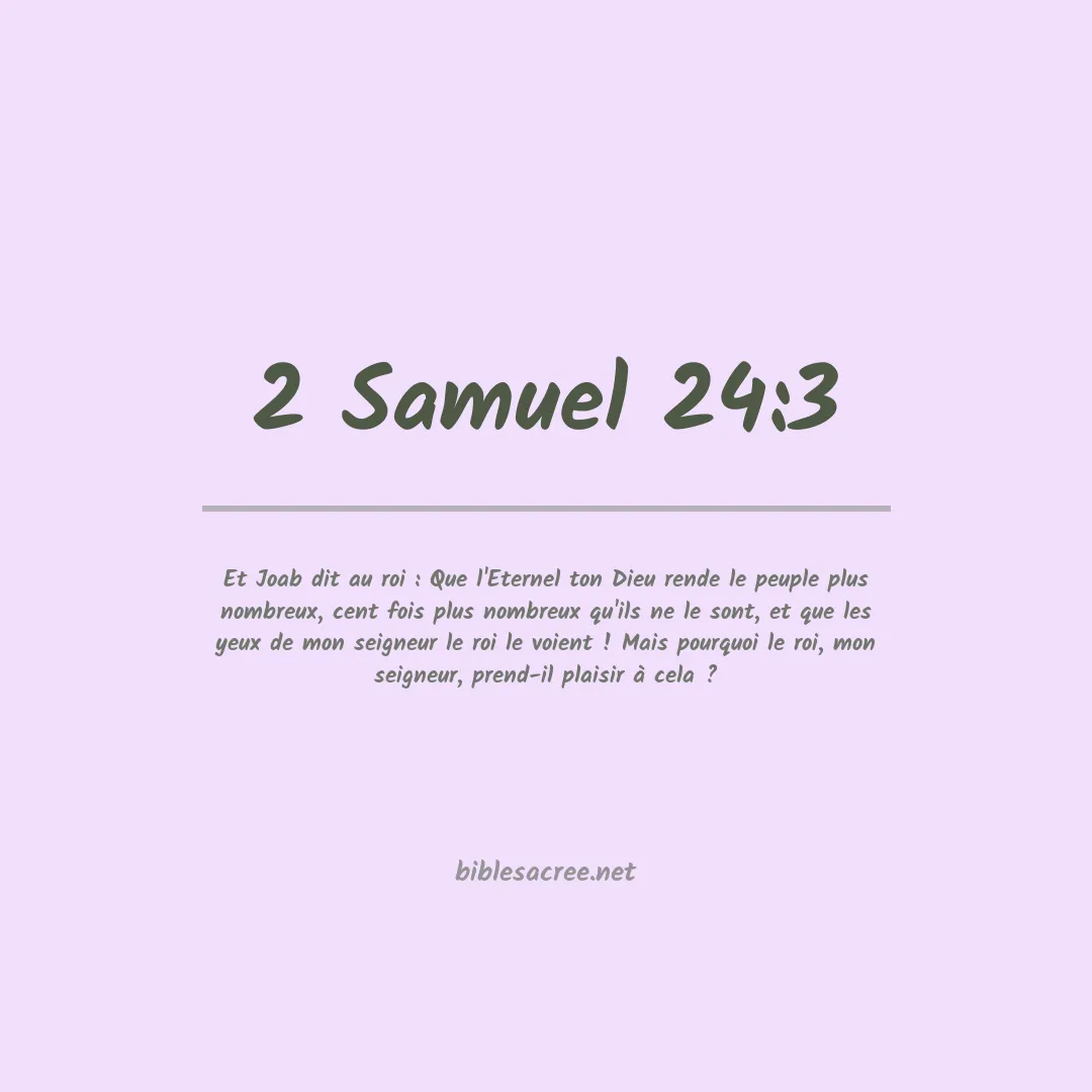 2 Samuel - 24:3
