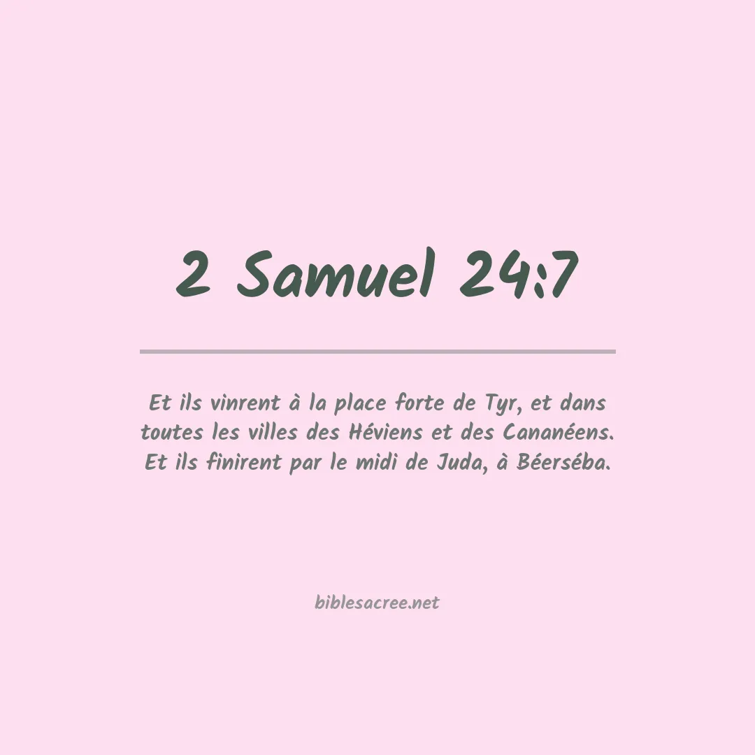 2 Samuel - 24:7