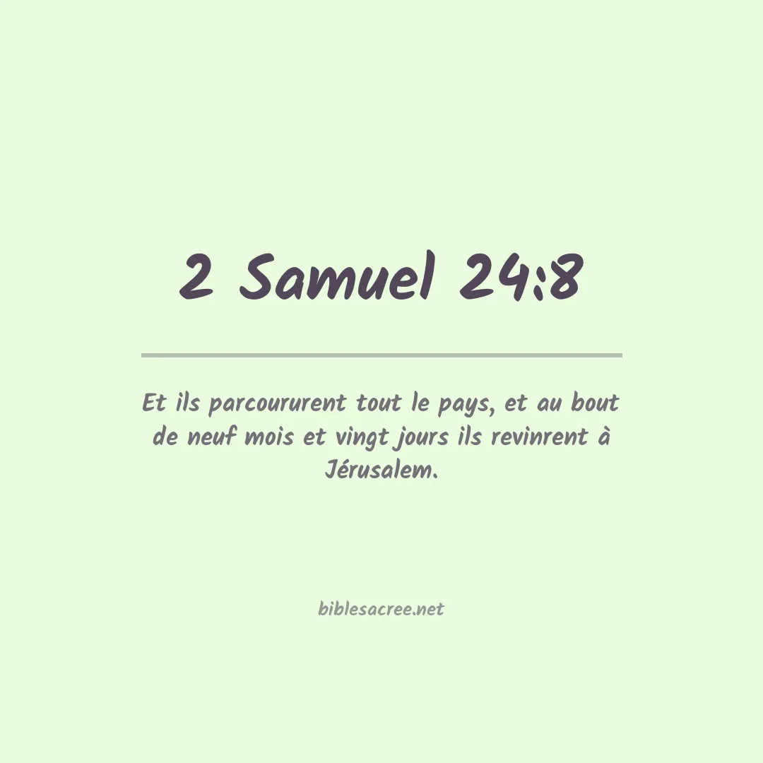 2 Samuel - 24:8
