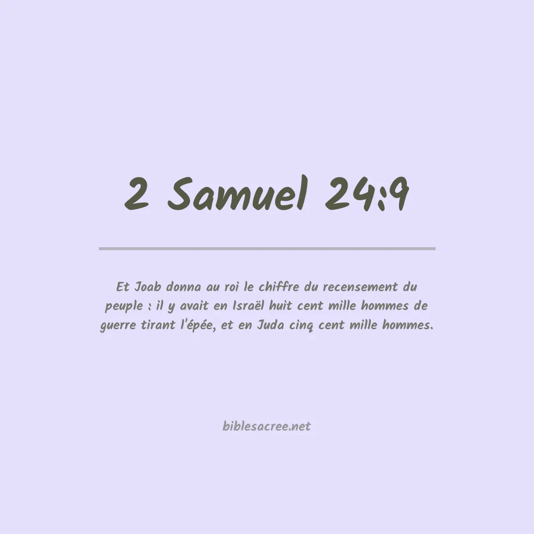 2 Samuel - 24:9