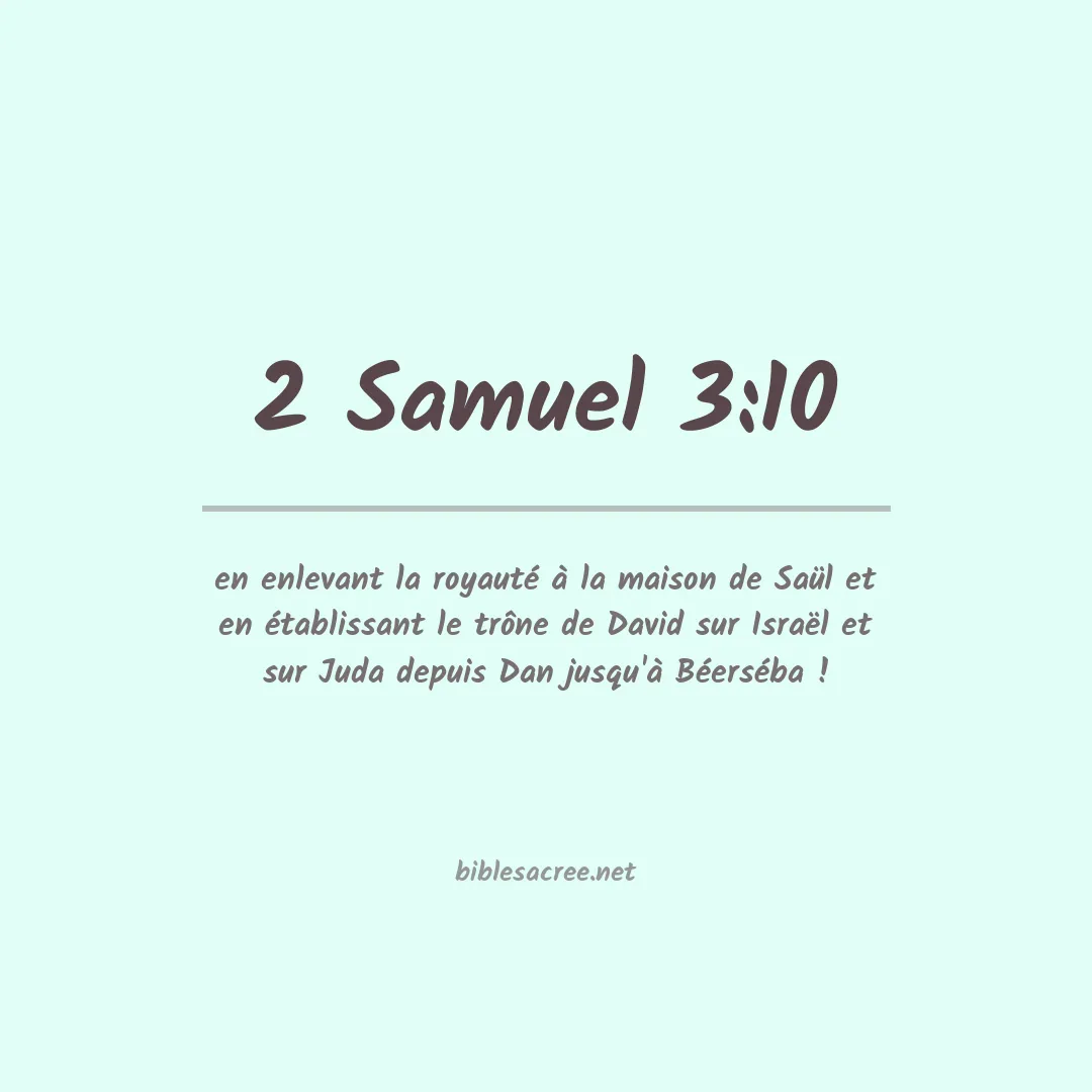 2 Samuel - 3:10