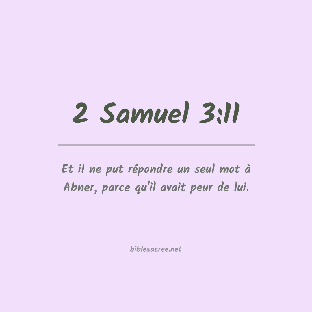 2 Samuel - 3:11