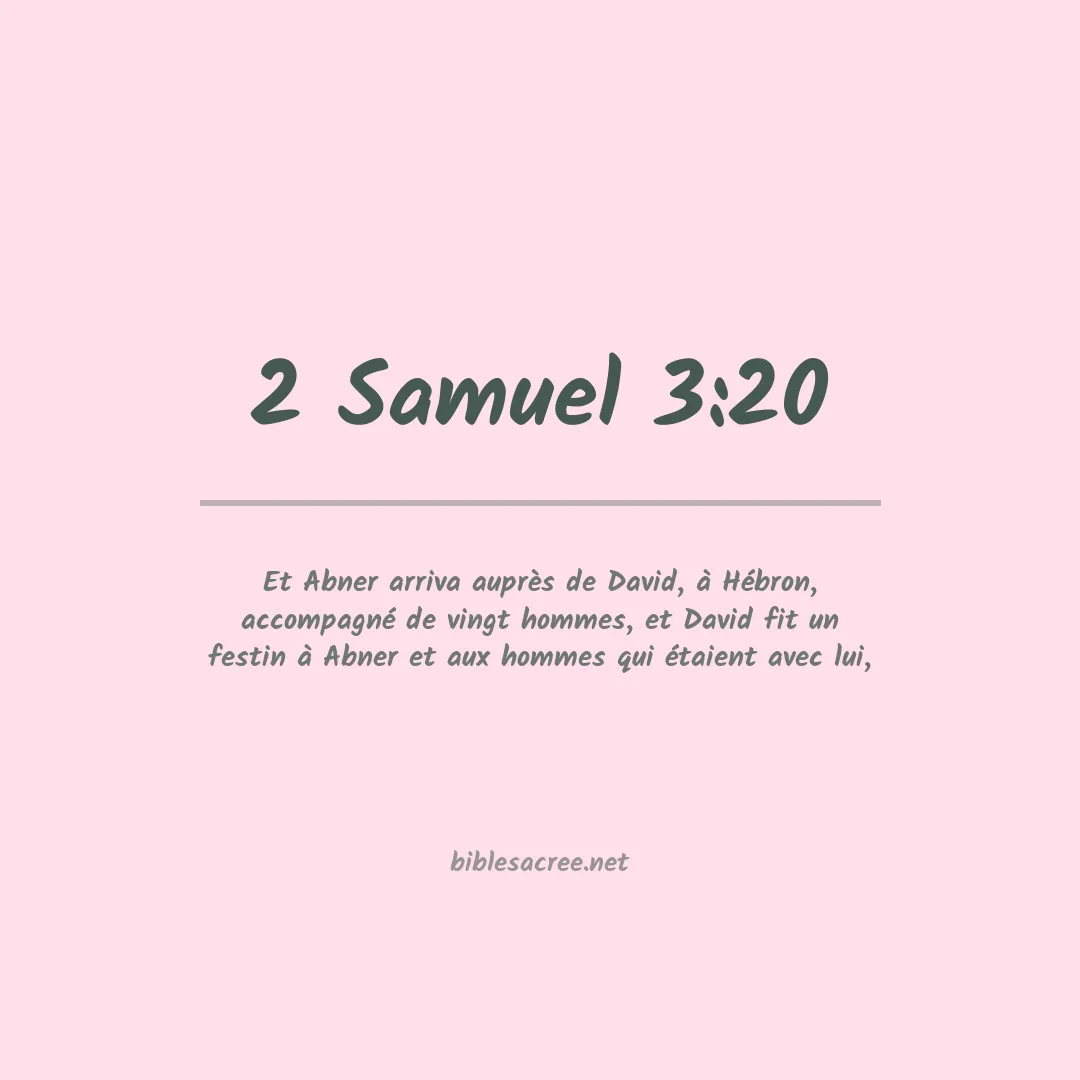2 Samuel - 3:20