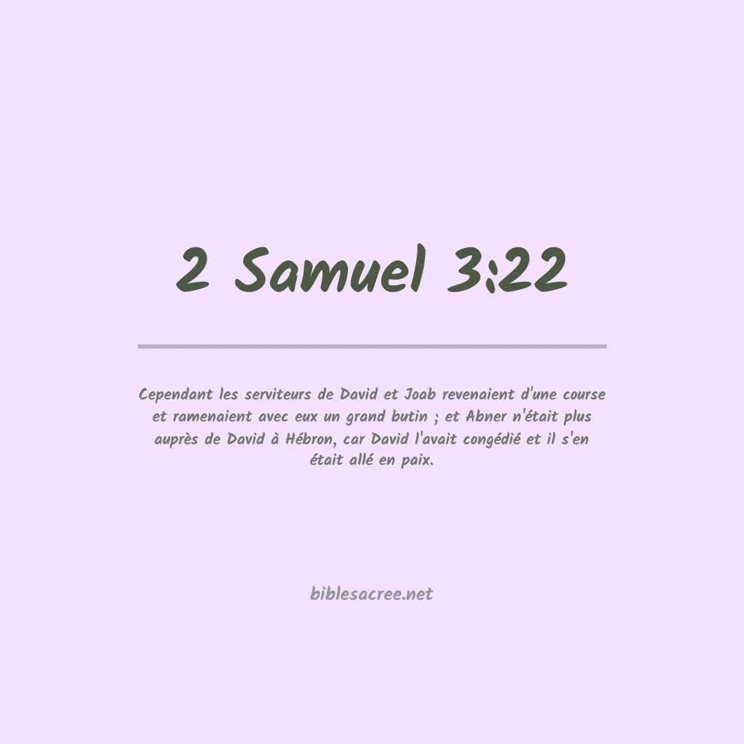 2 Samuel - 3:22