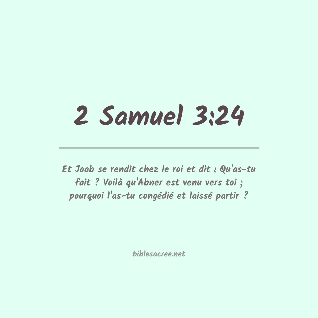 2 Samuel - 3:24