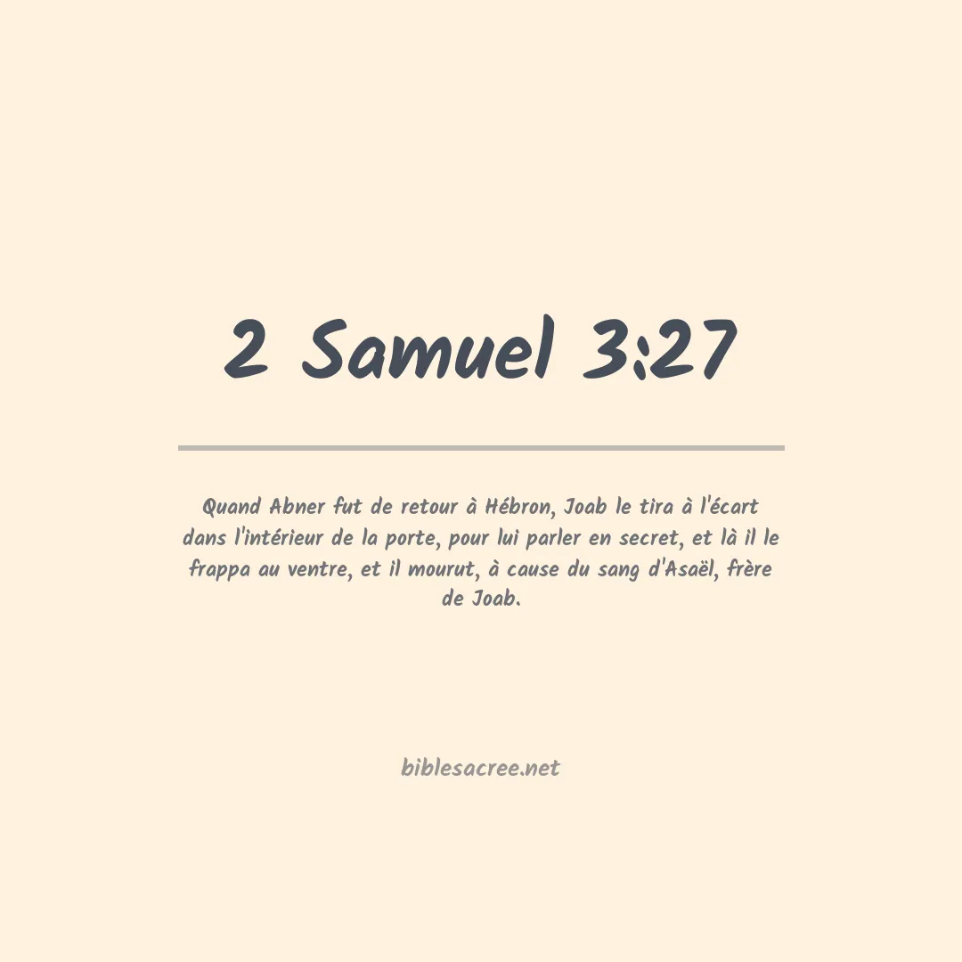 2 Samuel - 3:27