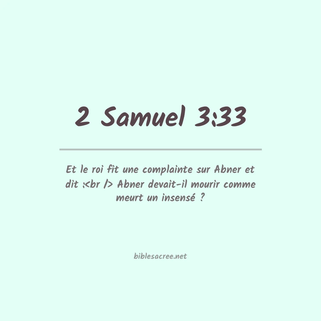 2 Samuel - 3:33