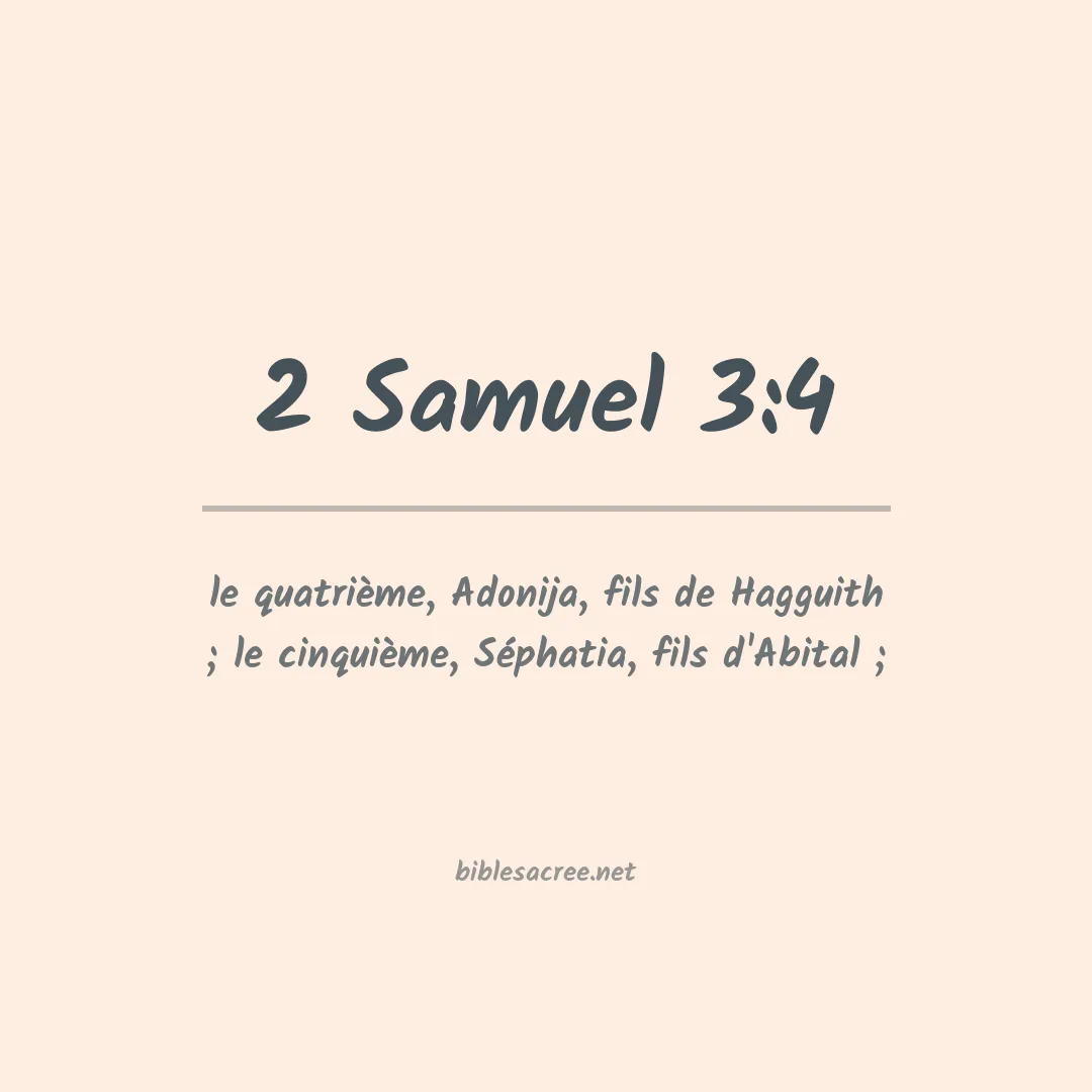 2 Samuel - 3:4
