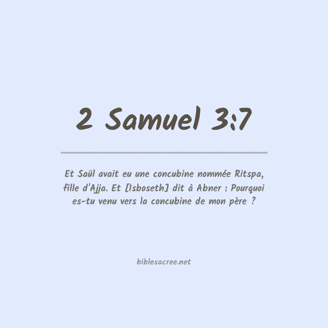 2 Samuel - 3:7
