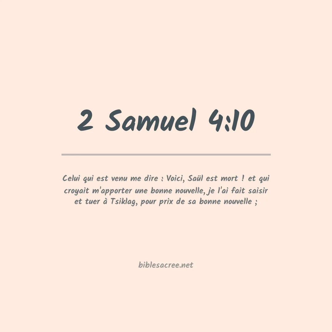 2 Samuel - 4:10