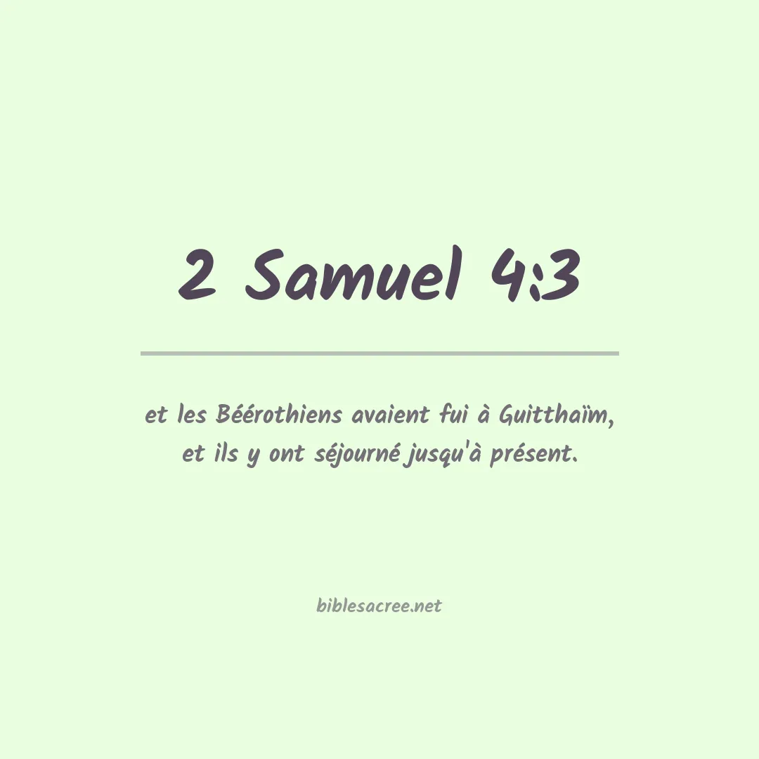 2 Samuel - 4:3
