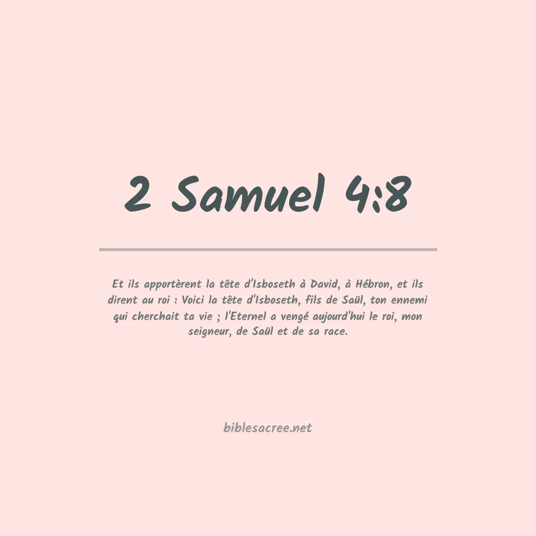 2 Samuel - 4:8