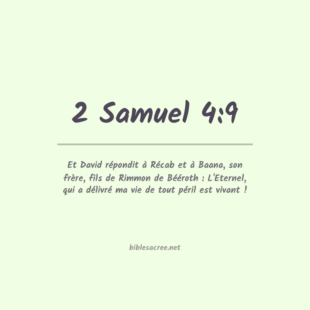 2 Samuel - 4:9