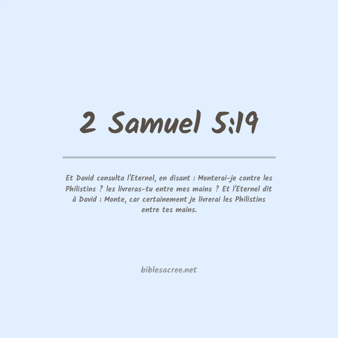 2 Samuel - 5:19
