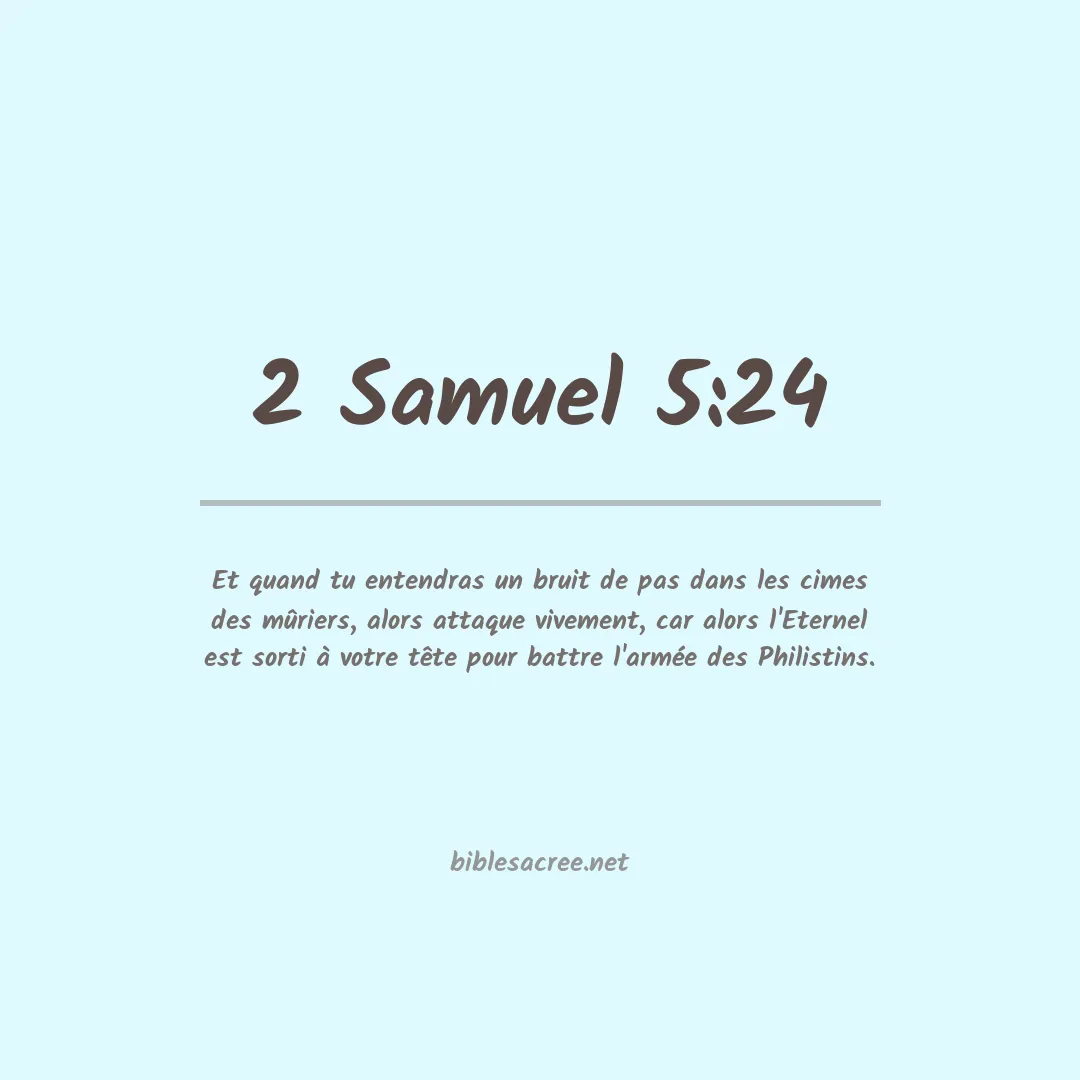 2 Samuel - 5:24