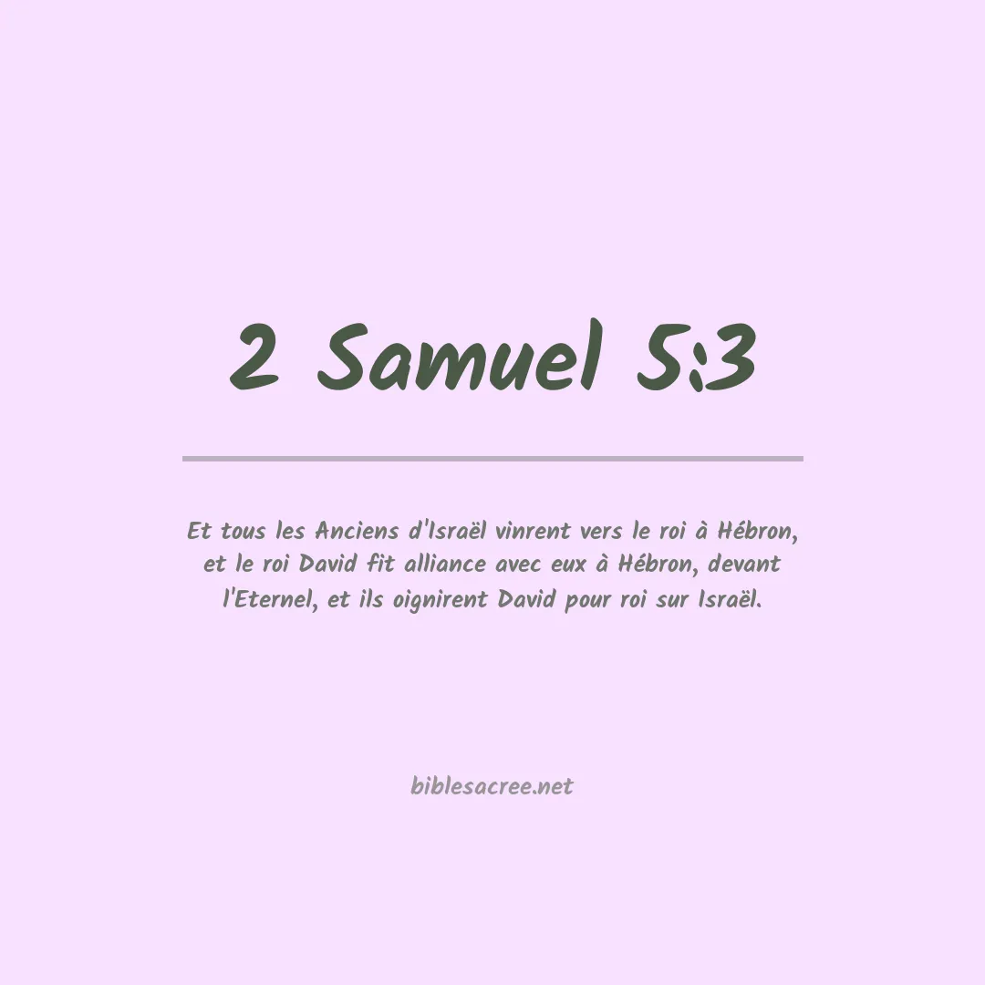 2 Samuel - 5:3