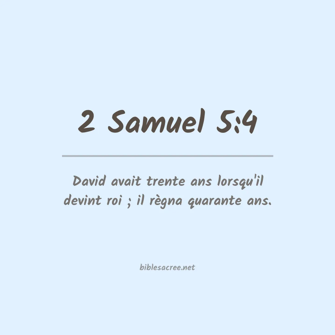 2 Samuel - 5:4