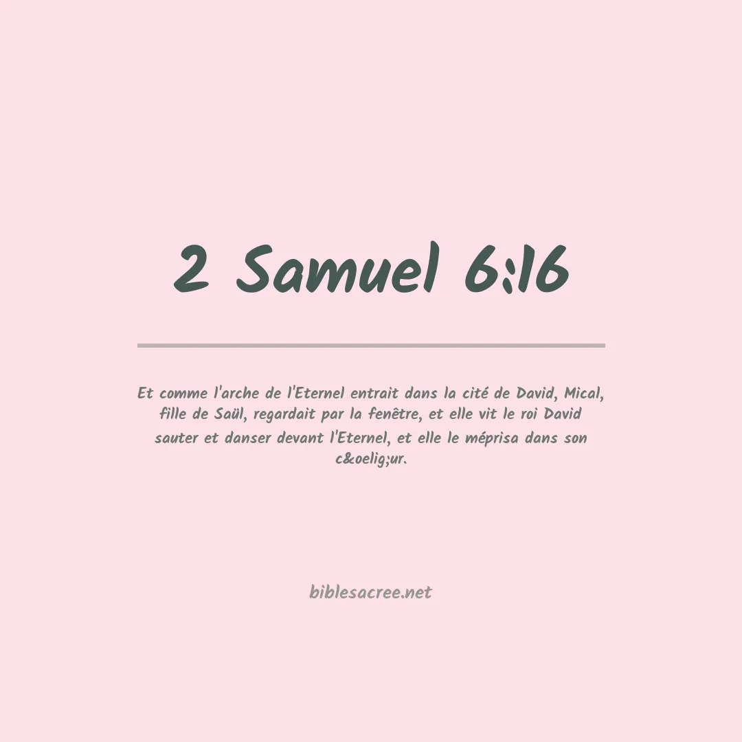 2 Samuel - 6:16