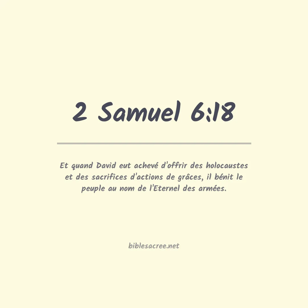 2 Samuel - 6:18