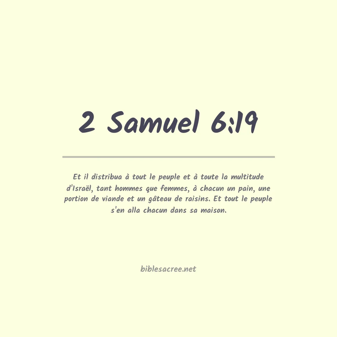 2 Samuel - 6:19