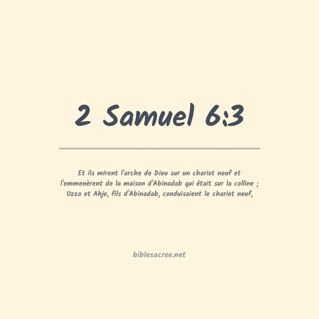 2 Samuel - 6:3