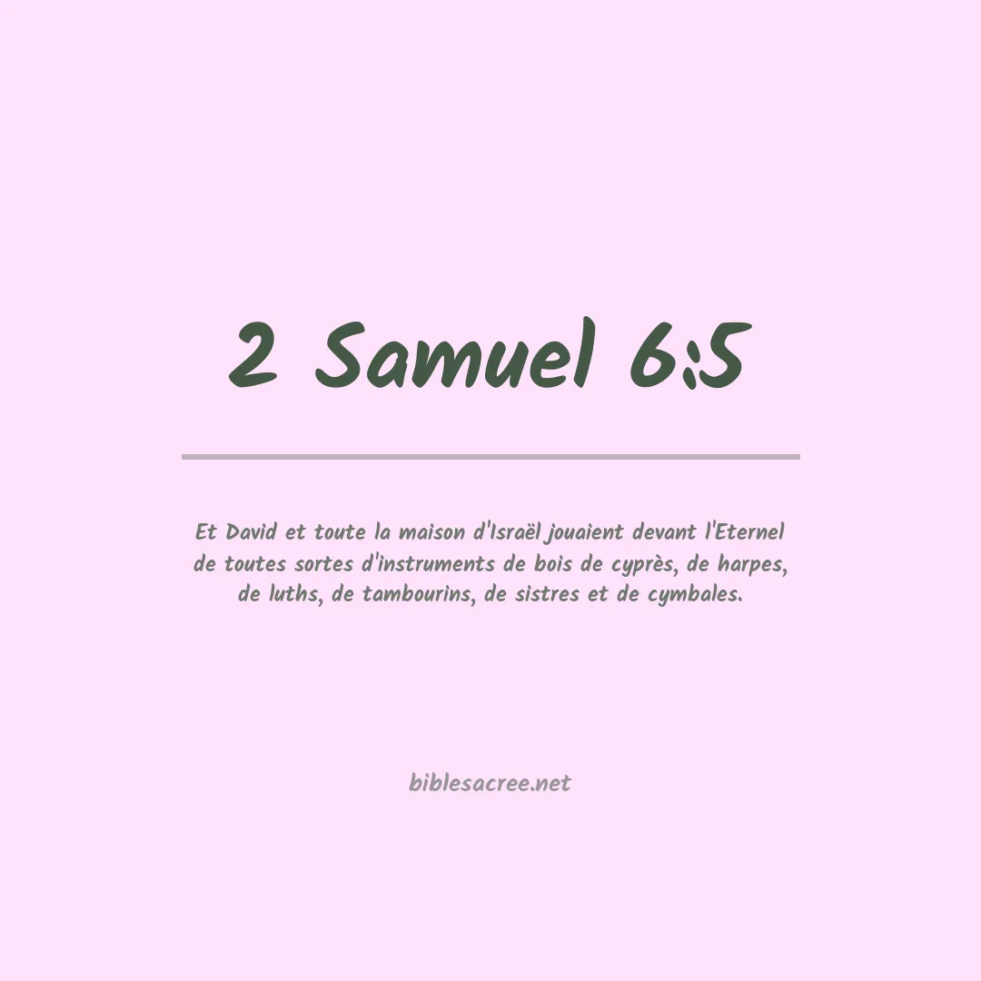 2 Samuel - 6:5