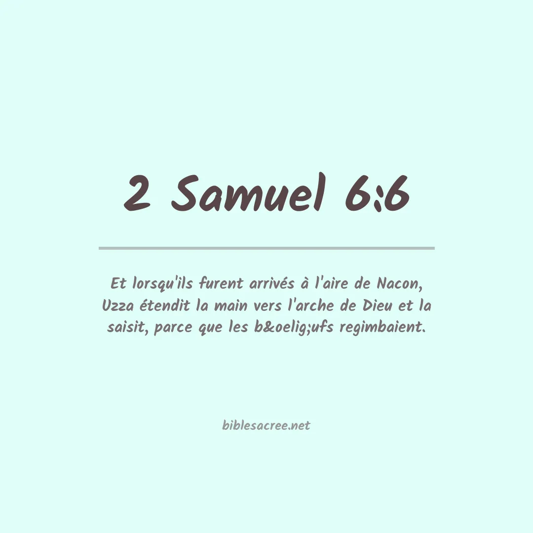 2 Samuel - 6:6