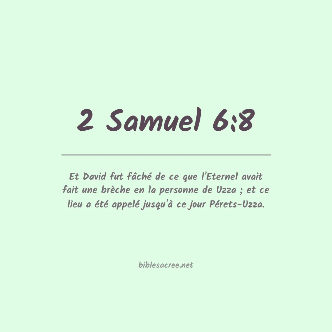 2 Samuel - 6:8