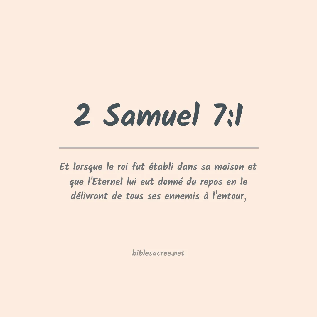 2 Samuel - 7:1