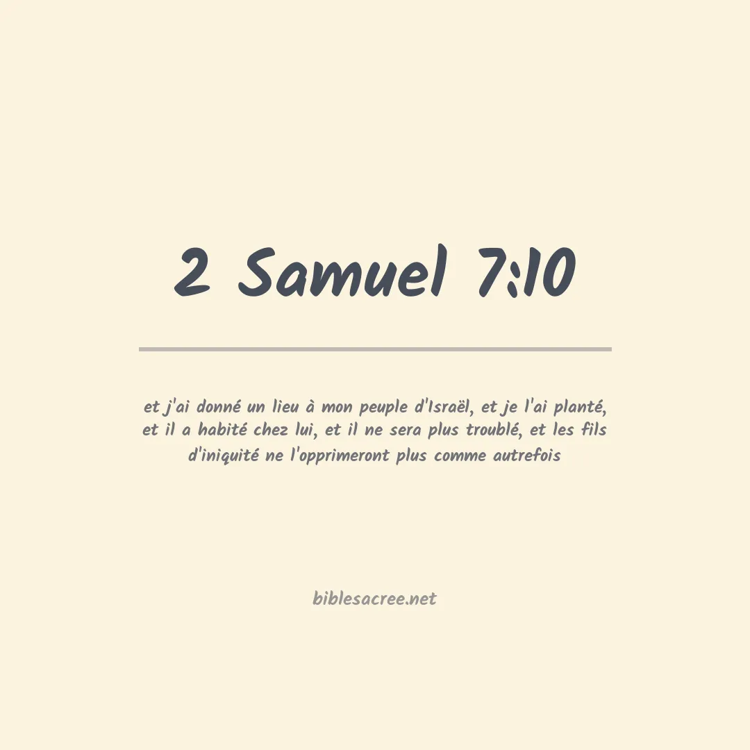 2 Samuel - 7:10