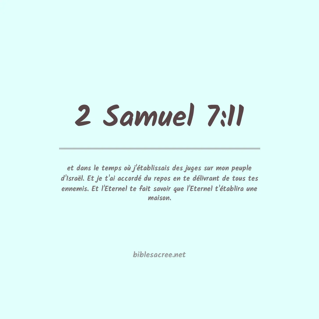 2 Samuel - 7:11