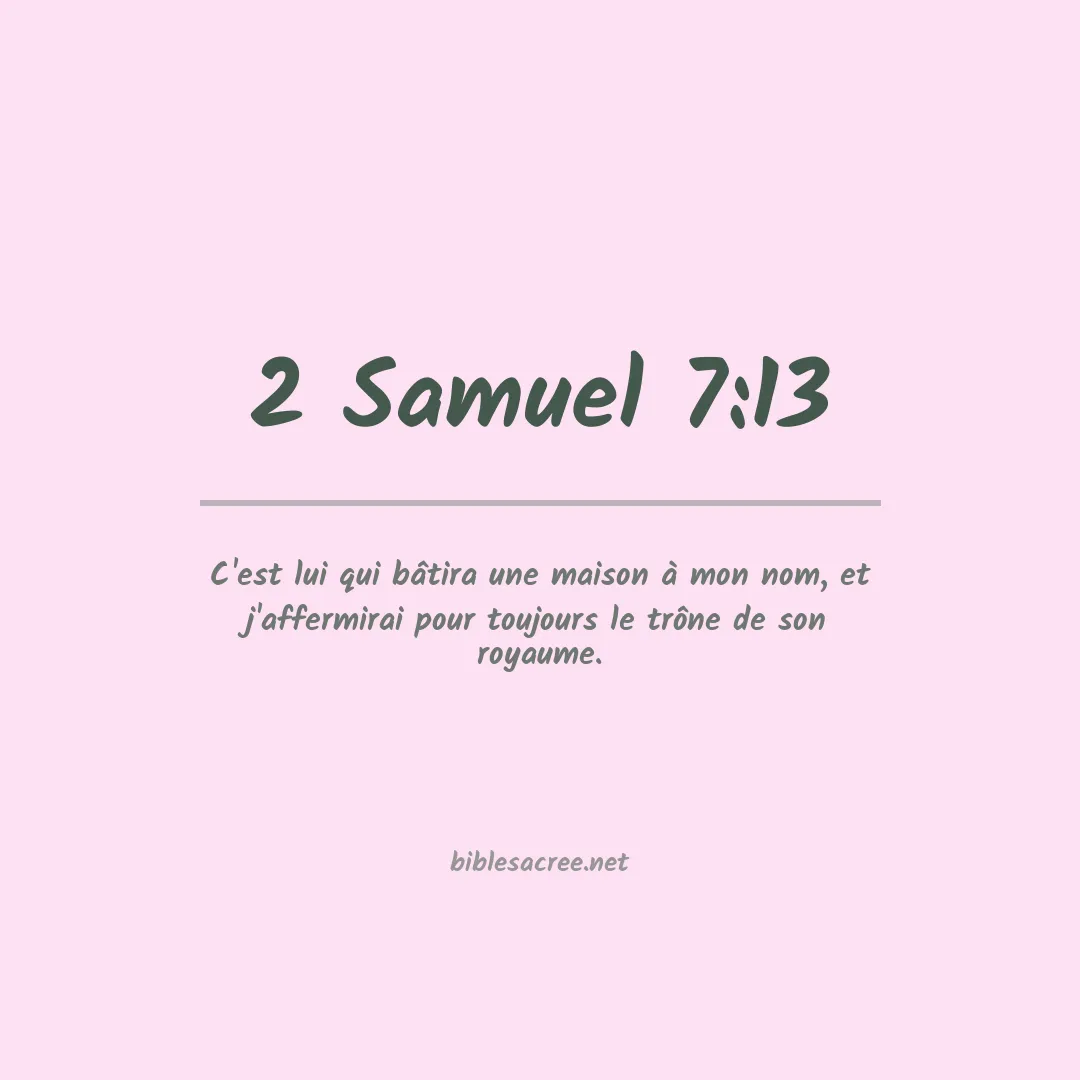 2 Samuel - 7:13