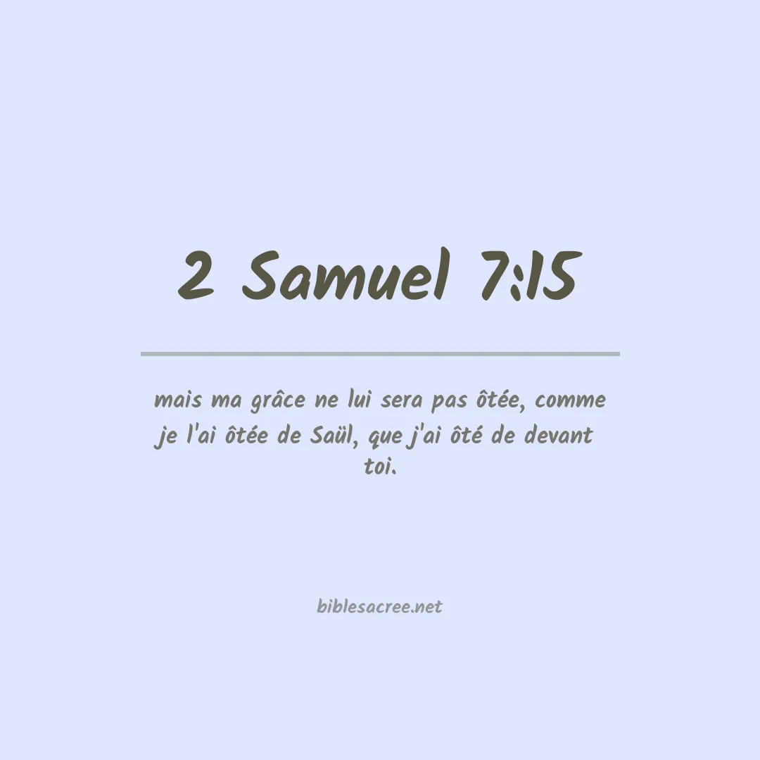 2 Samuel - 7:15