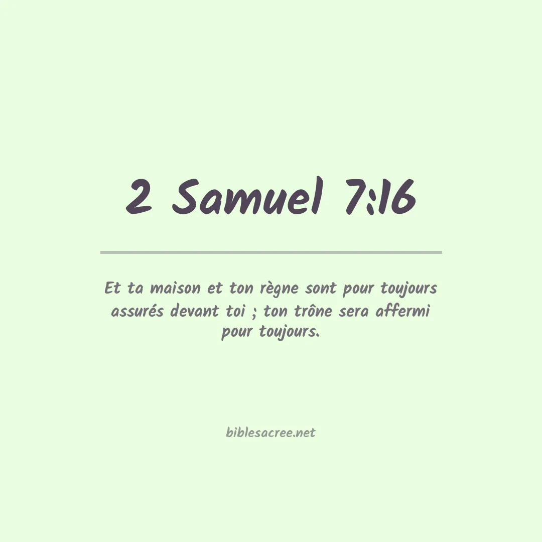 2 Samuel - 7:16