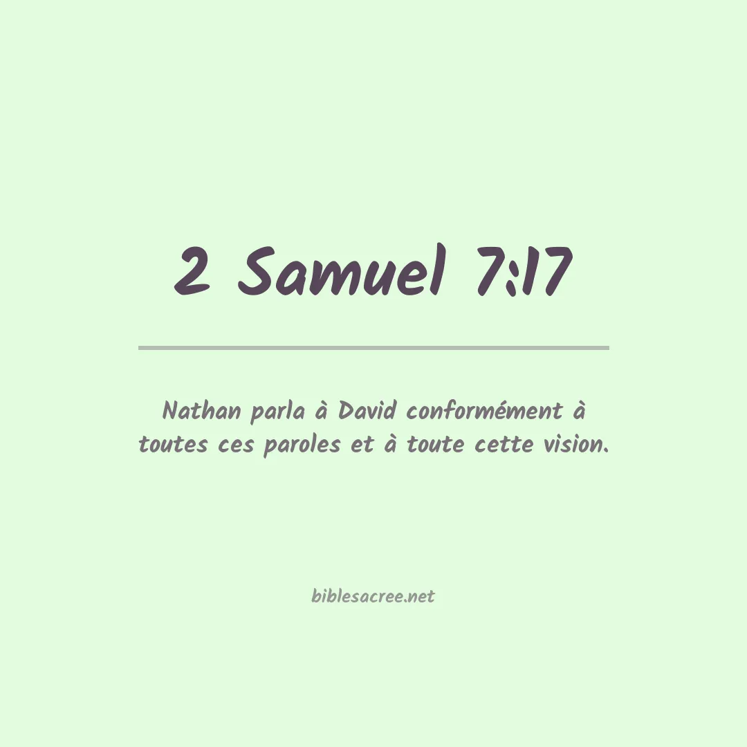 2 Samuel - 7:17