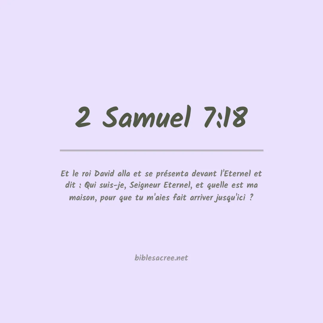 2 Samuel - 7:18