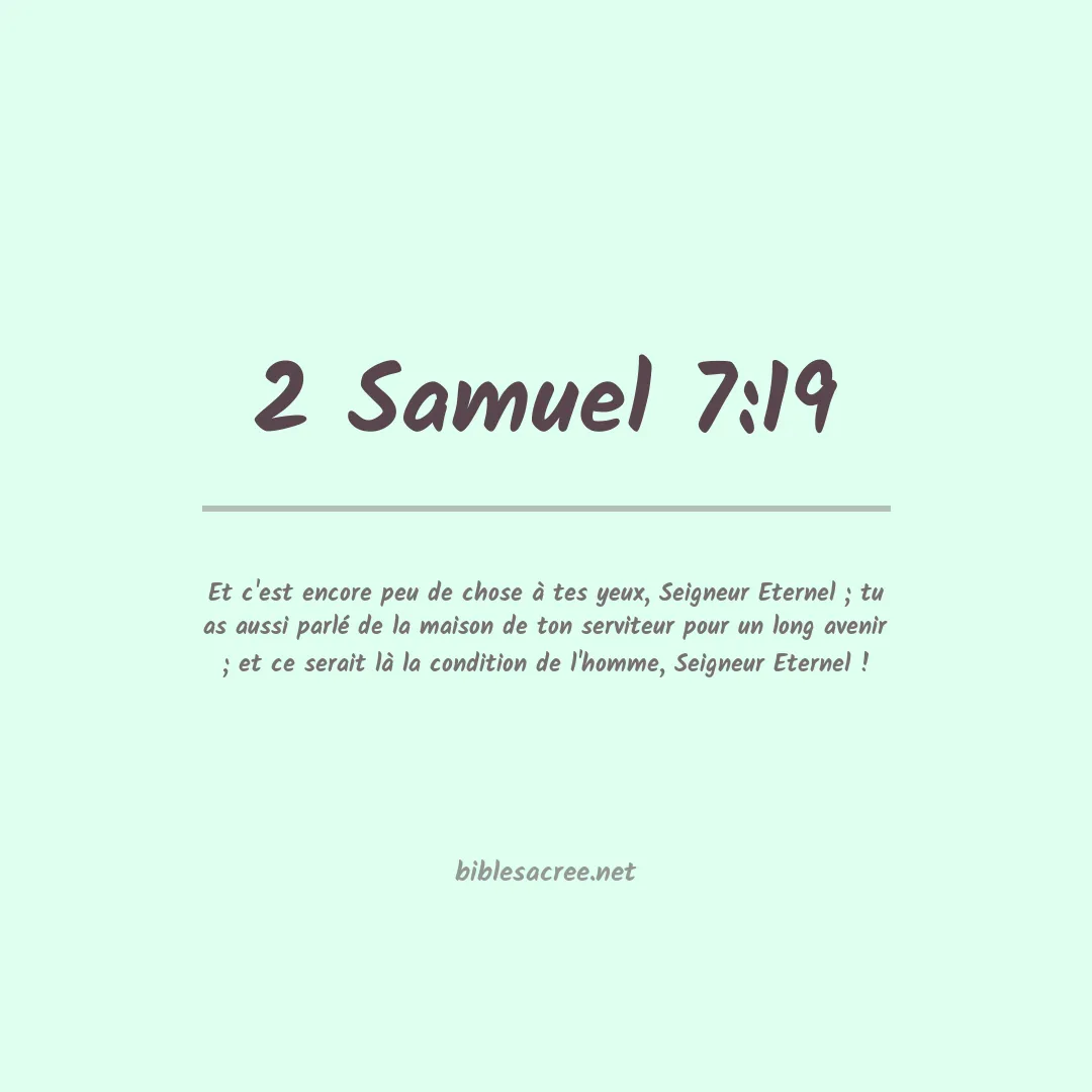 2 Samuel - 7:19