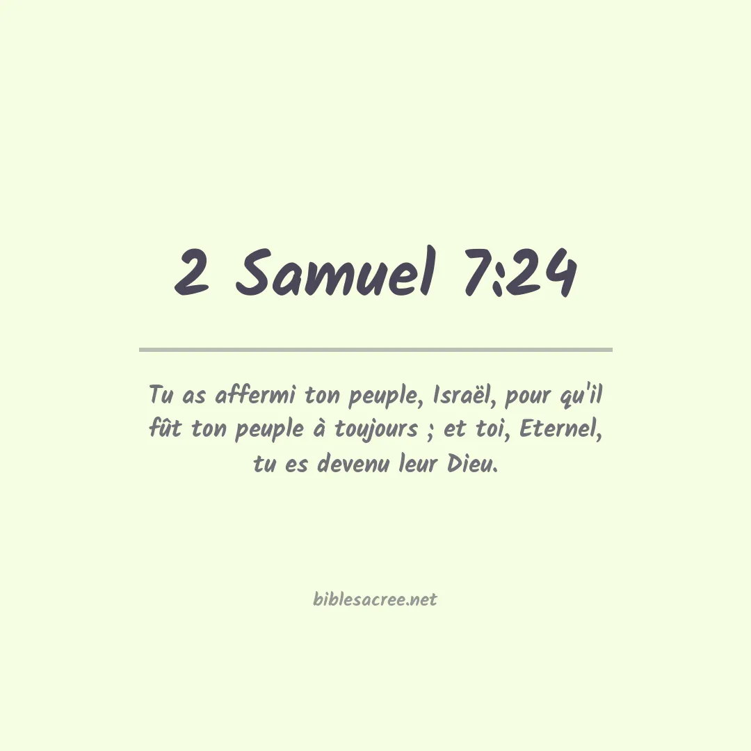 2 Samuel - 7:24
