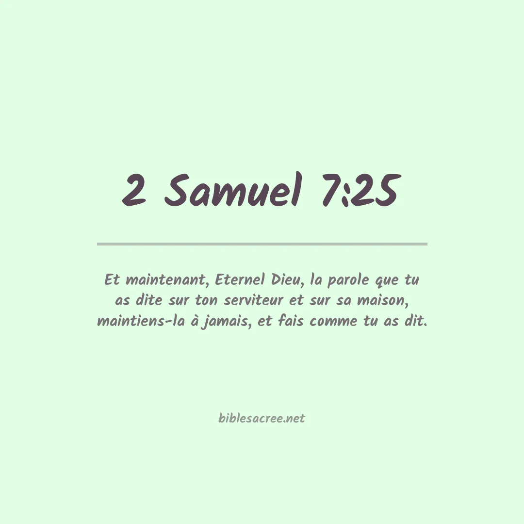 2 Samuel - 7:25