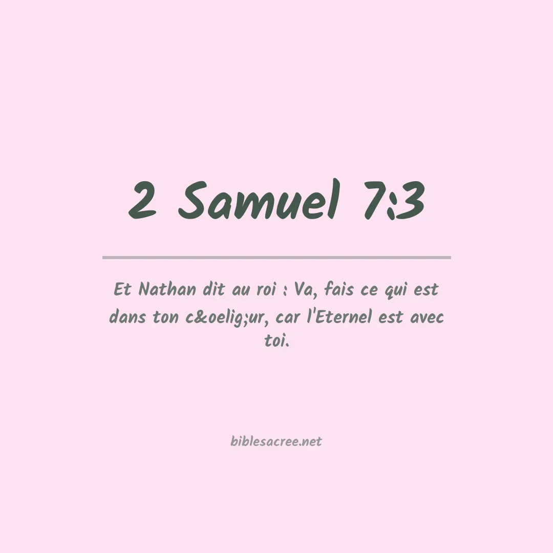 2 Samuel - 7:3