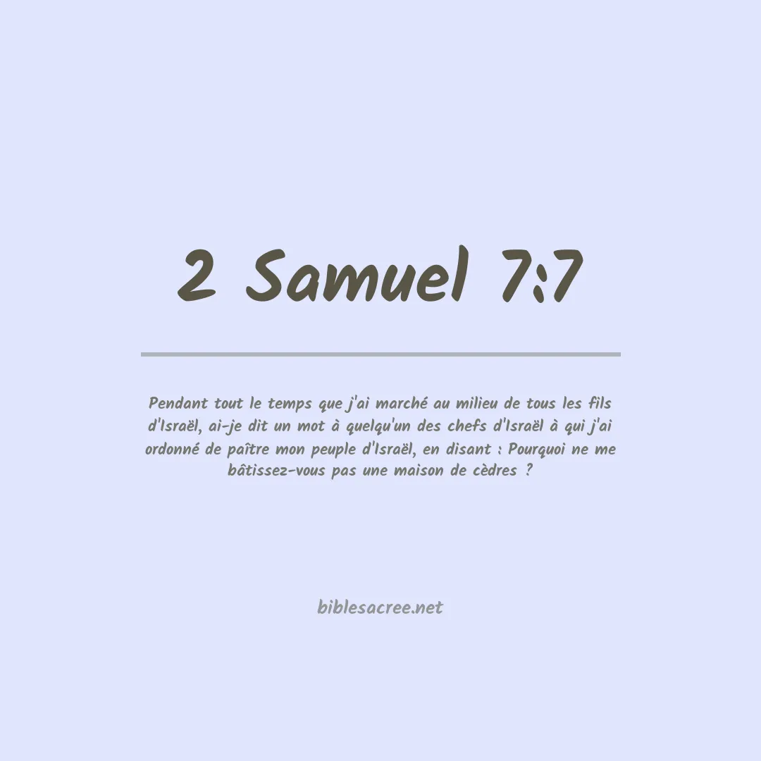 2 Samuel - 7:7
