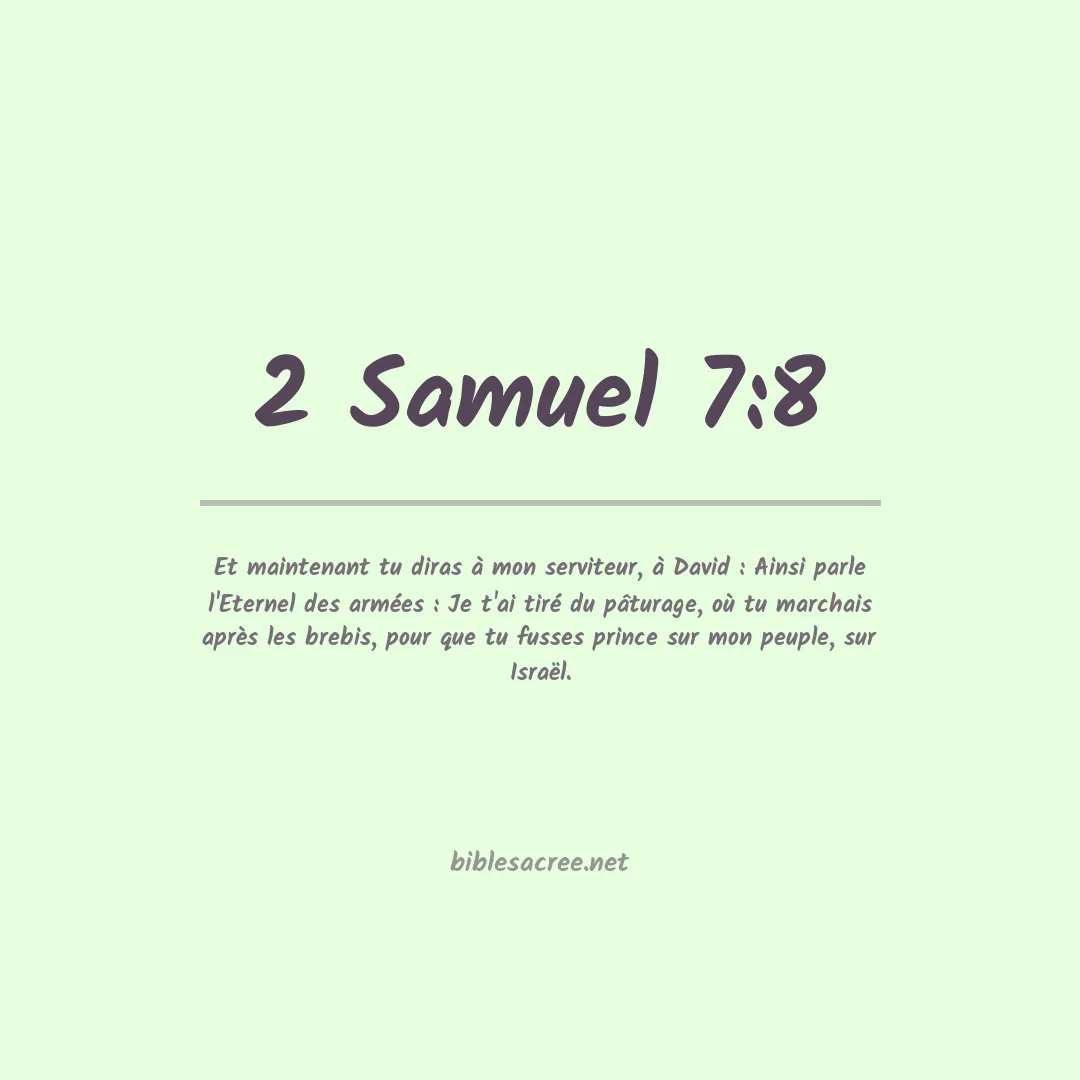 2 Samuel - 7:8