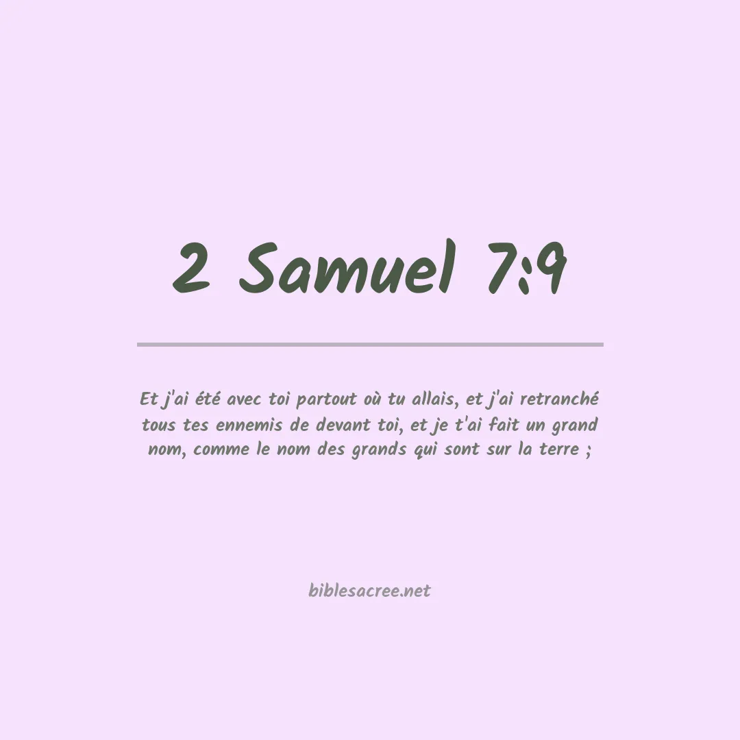 2 Samuel - 7:9