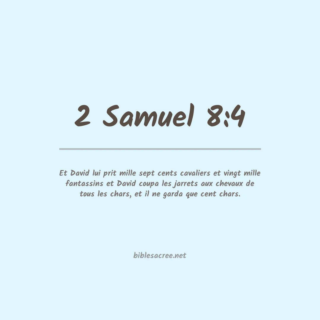 2 Samuel - 8:4