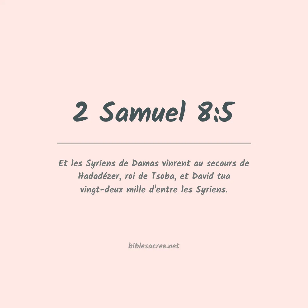 2 Samuel - 8:5